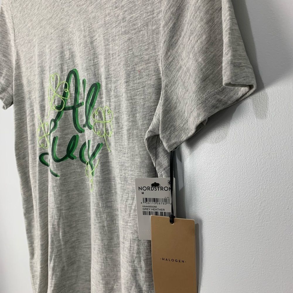 Halogen Grey All Luck St. Patrick’s Day Tee - Picture 5 of 7